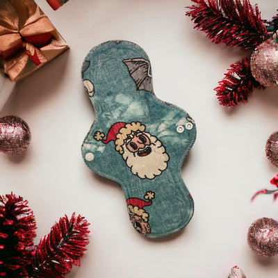 Creepy Christmas - Minky Topped, Washable Cloth Pad- SEVERAL SIZES