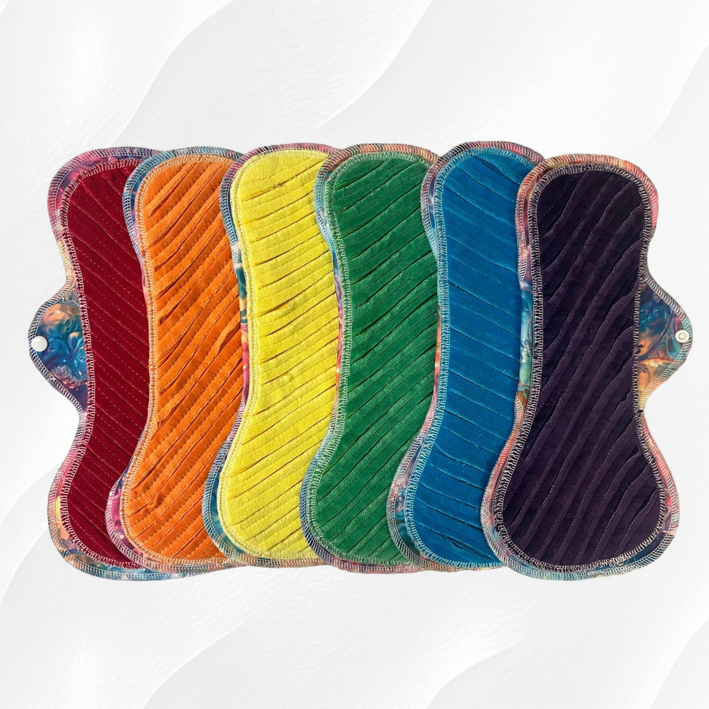 Pride - GUSHER- Cotton Lycra Topped, Menstrual Cloth Pad- SEVERAL SIZES