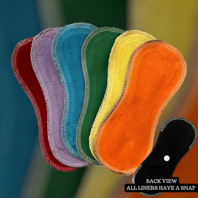 Rainbow Liner Kit - Cotton Velour Topped, Washable Cloth Pad