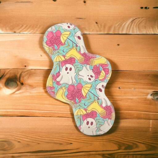 Ghost of Spring - Pique Topped , Washable Cloth Pad- SEVERAL SIZES