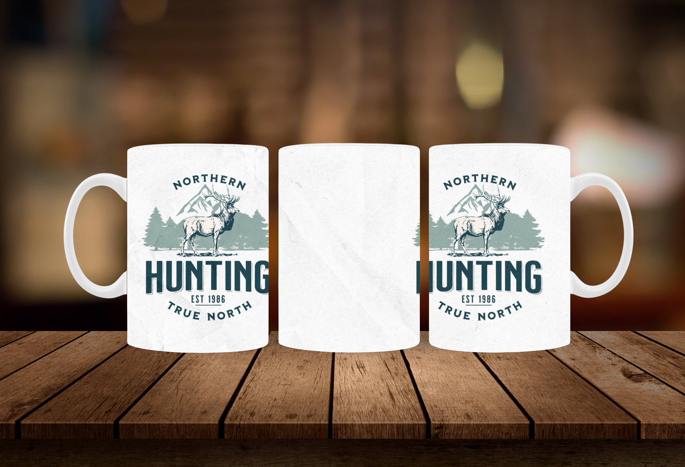 Northern Hunting - Porcelain Mug  11 OZ