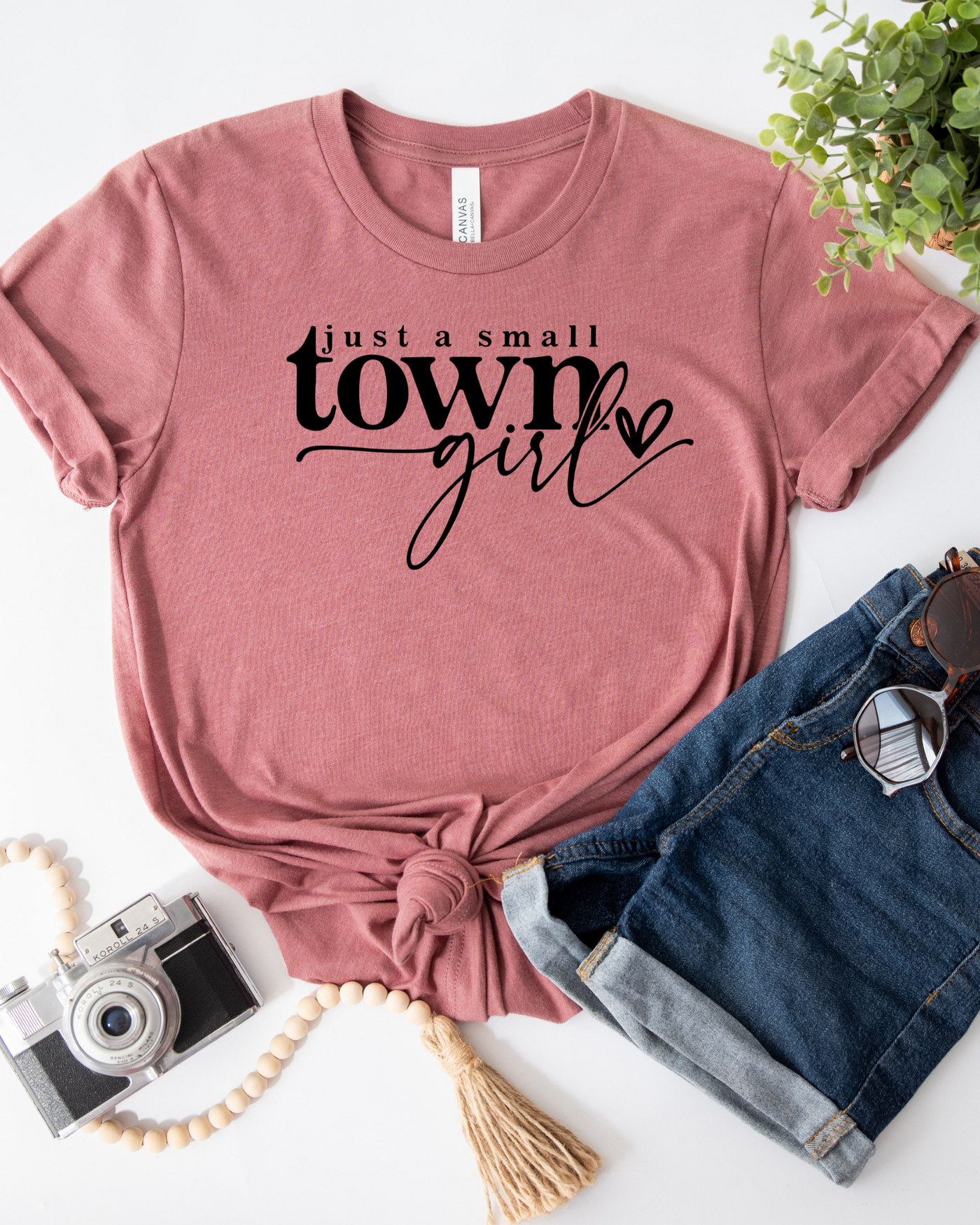 Just a Small Town Girl Tee- Ready To Ship