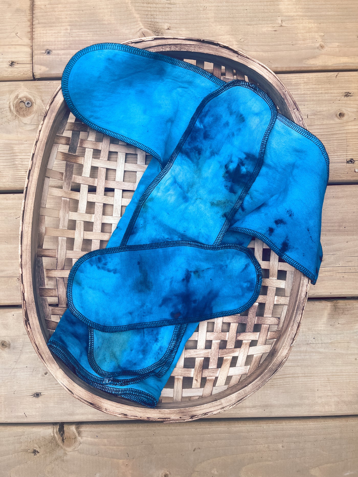 Hand Dyed {Small Batch} Preflat- Blue Lagoon